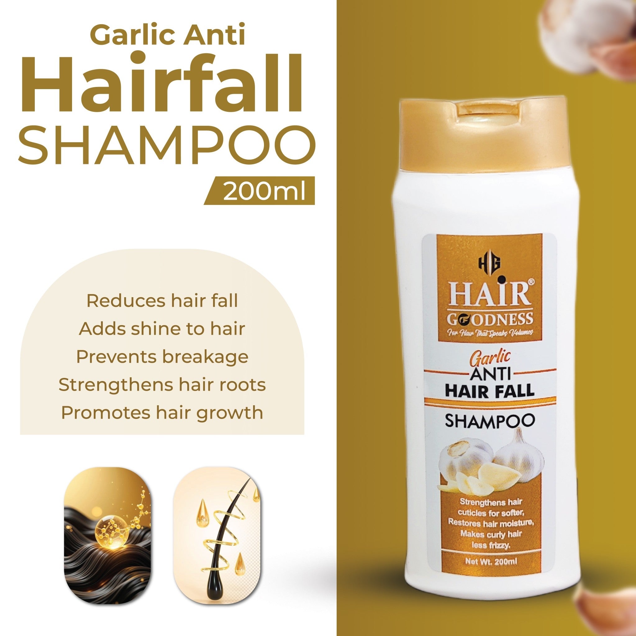 Hair Goodness Garlic Anti Hair Fall Shampoo